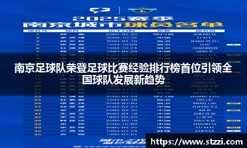 南京足球队荣登足球比赛经验排行榜首位引领全国球队发展新趋势
